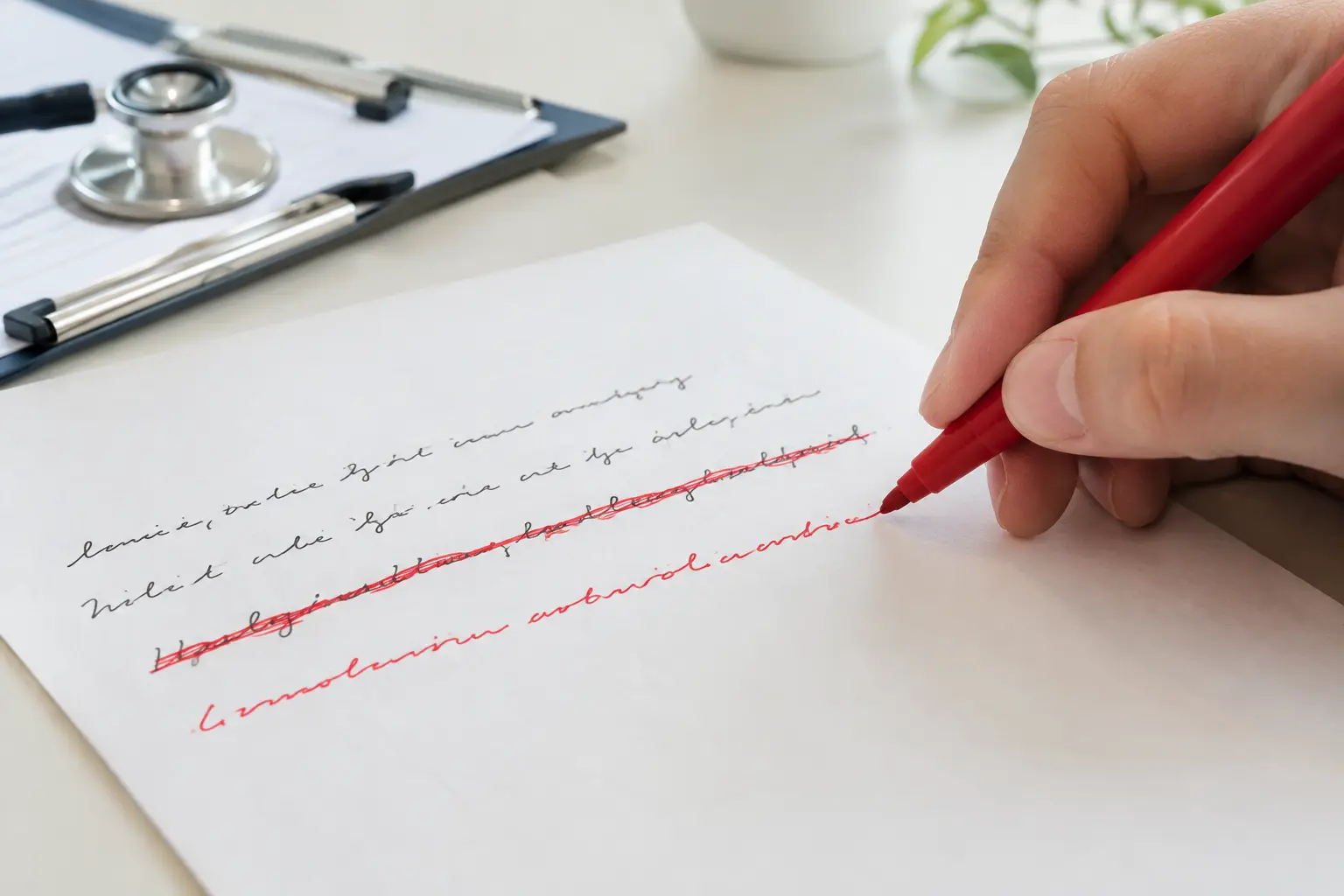 Przykład poprawy fragmentu tekstu pracy z medycyny na styl naukowy