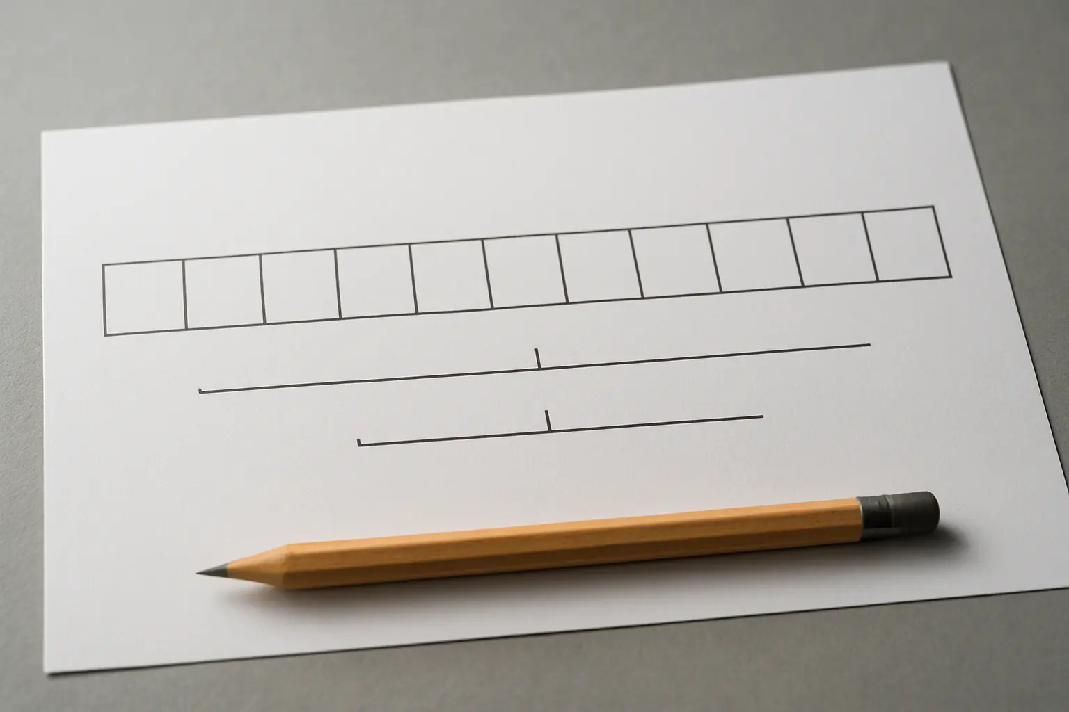 Pasek dwunastu pól obrazujący łączny okres przysługiwania świadczeń studenckich